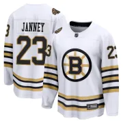 Fanatics Branded Craig Janney Boston Bruins Youth Premier Breakaway 100th Anniversary Jersey - White