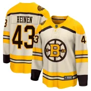 Fanatics Branded Danton Heinen Boston Bruins Men's Premier Breakaway 100th Anniversary Jersey - Cream
