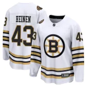 Fanatics Branded Danton Heinen Boston Bruins Men's Premier Breakaway 100th Anniversary Jersey - White