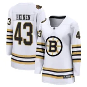 Fanatics Branded Danton Heinen Boston Bruins Women's Premier Breakaway 100th Anniversary Jersey - White