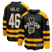 Fanatics Branded David Krejci Boston Bruins Men's Breakaway 2023 Winter Classic Jersey - Black