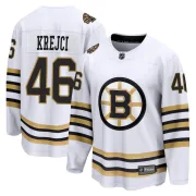 Fanatics Branded David Krejci Boston Bruins Men's Premier Breakaway 100th Anniversary Jersey - White