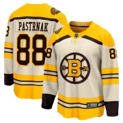 Fanatics Branded David Pastrnak Boston Bruins Men's Premier Breakaway 100th Anniversary Jersey - Cream
