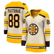 Fanatics Branded David Pastrnak Boston Bruins Women's Premier Breakaway 100th Anniversary Jersey - Cream