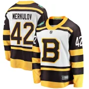 Fanatics Branded Georgii Merkulov Boston Bruins Men's Breakaway 2019 Winter Classic Jersey - White