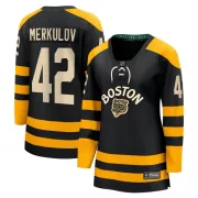 Fanatics Branded Georgii Merkulov Boston Bruins Women's Breakaway 2023 Winter Classic Jersey - Black