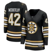Fanatics Branded Georgii Merkulov Boston Bruins Women's Premier Breakaway 100th Anniversary Jersey - Black