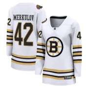 Fanatics Branded Georgii Merkulov Boston Bruins Women's Premier Breakaway 100th Anniversary Jersey - White