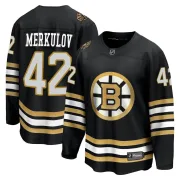 Fanatics Branded Georgii Merkulov Boston Bruins Youth Premier Breakaway 100th Anniversary Jersey - Black