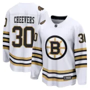 Fanatics Branded Gerry Cheevers Boston Bruins Men's Premier Breakaway 100th Anniversary Jersey - White