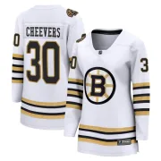 Fanatics Branded Gerry Cheevers Boston Bruins Women's Premier Breakaway 100th Anniversary Jersey - White