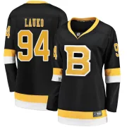 Fanatics Branded Jakub Lauko Boston Bruins Women's Premier Breakaway Alternate Jersey - Black