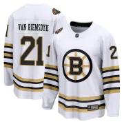 Fanatics Branded James van Riemsdyk Boston Bruins Youth Premier Breakaway 100th Anniversary Jersey - White