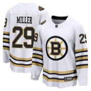 Fanatics Branded Jay Miller Boston Bruins Youth Premier Breakaway 100th Anniversary Jersey - White