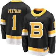 Fanatics Branded Jeremy Swayman Boston Bruins Men's Premier Breakaway Alternate Jersey - Black