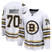 Fanatics Branded Jesper Boqvist Boston Bruins Men's Premier Breakaway 100th Anniversary Jersey - White