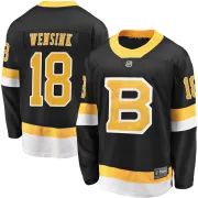 Fanatics Branded John Wensink Boston Bruins Men's Premier Breakaway Alternate Jersey - Black