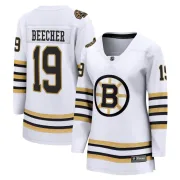 Fanatics Branded Johnny Beecher Boston Bruins Women's Premier Breakaway 100th Anniversary Jersey - White