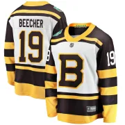 Fanatics Branded Johnny Beecher Boston Bruins Youth Breakaway 2019 Winter Classic Jersey - White
