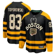 Fanatics Branded Luke Toporowski Boston Bruins Men's Breakaway 2023 Winter Classic Jersey - Black