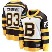Fanatics Branded Luke Toporowski Boston Bruins Youth Breakaway 2019 Winter Classic Jersey - White