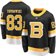 Fanatics Branded Luke Toporowski Boston Bruins Youth Premier Breakaway Alternate Jersey - Black