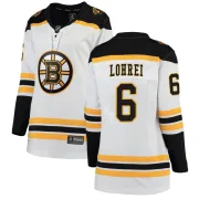 Fanatics Branded Mason Lohrei Boston Bruins Women's Breakaway Away Jersey - White