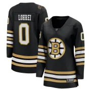 Fanatics Branded Mason Lohrei Boston Bruins Women's Premier Breakaway 100th Anniversary Jersey - Black