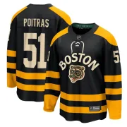 Fanatics Branded Matthew Poitras Boston Bruins Men's Breakaway 2023 Winter Classic Jersey - Black