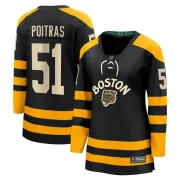Fanatics Branded Matthew Poitras Boston Bruins Women's Breakaway 2023 Winter Classic Jersey - Black