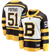 Fanatics Branded Matthew Poitras Boston Bruins Youth Breakaway 2019 Winter Classic Jersey - White