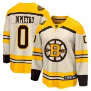Fanatics Branded Michael DiPietro Boston Bruins Men's Premier Breakaway 100th Anniversary Jersey - Cream