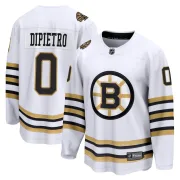 Fanatics Branded Michael DiPietro Boston Bruins Youth Premier Breakaway 100th Anniversary Jersey - White