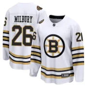 Fanatics Branded Mike Milbury Boston Bruins Youth Premier Breakaway 100th Anniversary Jersey - White