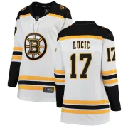 Fanatics Branded Milan Lucic Boston Bruins Women's Breakaway Away Jersey - White
