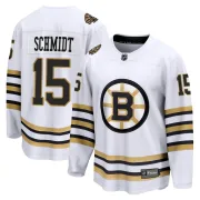 Fanatics Branded Milt Schmidt Boston Bruins Youth Premier Breakaway 100th Anniversary Jersey - White