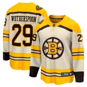 Fanatics Branded Parker Wotherspoon Boston Bruins Men's Premier Breakaway 100th Anniversary Jersey - Cream