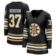 Fanatics Branded Patrice Bergeron Boston Bruins Women's Premier Breakaway 100th Anniversary Jersey - Black
