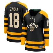 Fanatics Branded Pavel Zacha Boston Bruins Women's Breakaway 2023 Winter Classic Jersey - Black