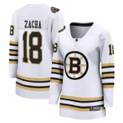 Fanatics Branded Pavel Zacha Boston Bruins Women's Premier Breakaway 100th Anniversary Jersey - White
