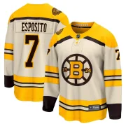 Fanatics Branded Phil Esposito Boston Bruins Youth Premier Breakaway 100th Anniversary Jersey - Cream