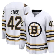 Fanatics Branded Pj Stock Boston Bruins Youth Premier Breakaway 100th Anniversary Jersey - White