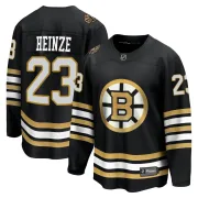 Fanatics Branded Steve Heinze Boston Bruins Men's Premier Breakaway 100th Anniversary Jersey - Black