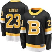 Fanatics Branded Steve Heinze Boston Bruins Youth Premier Breakaway Alternate Jersey - Black