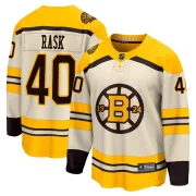 Fanatics Branded Tuukka Rask Boston Bruins Youth Premier Breakaway 100th Anniversary Jersey - Cream