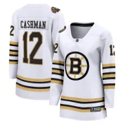 Fanatics Branded Wayne Cashman Boston Bruins Women's Premier Breakaway 100th Anniversary Jersey - White