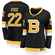 Fanatics Branded Willie O'ree Boston Bruins Women's Premier Breakaway Alternate Jersey - Black