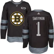 Jeremy Swayman Boston Bruins Youth Authentic 1917-2017 100th Anniversary Jersey - Black