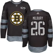 Mike Milbury Boston Bruins Men's Authentic 1917-2017 100th Anniversary Jersey - Black