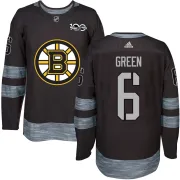 Ted Green Boston Bruins Men's Authentic Black 1917-2017 100th Anniversary Jersey - Green